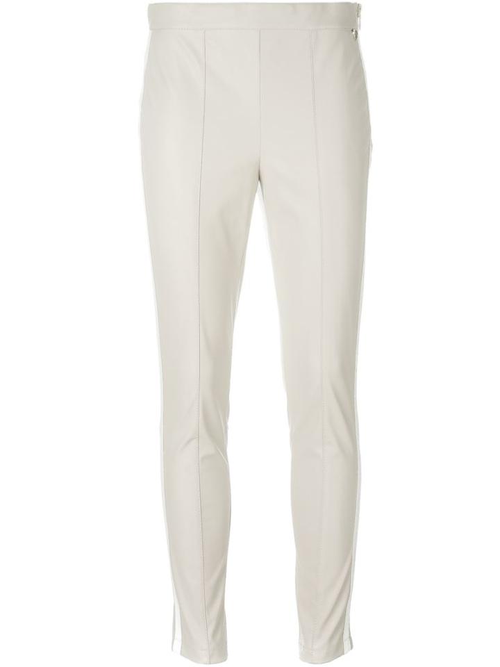Twin-set Side Stripe Skinny Trousers, Women's, Size: Medium, Nude/neutrals, Polyester/polyurethane Resin