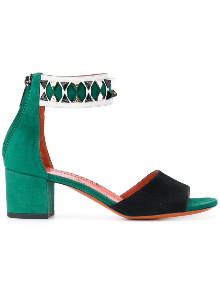 Santoni Two-tone Sandals - Black