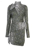 Altuzarra Sequin Embroidered Sharada Dress - Silver