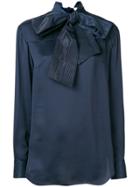 Thom Browne Bow Detail Blouse - Blue