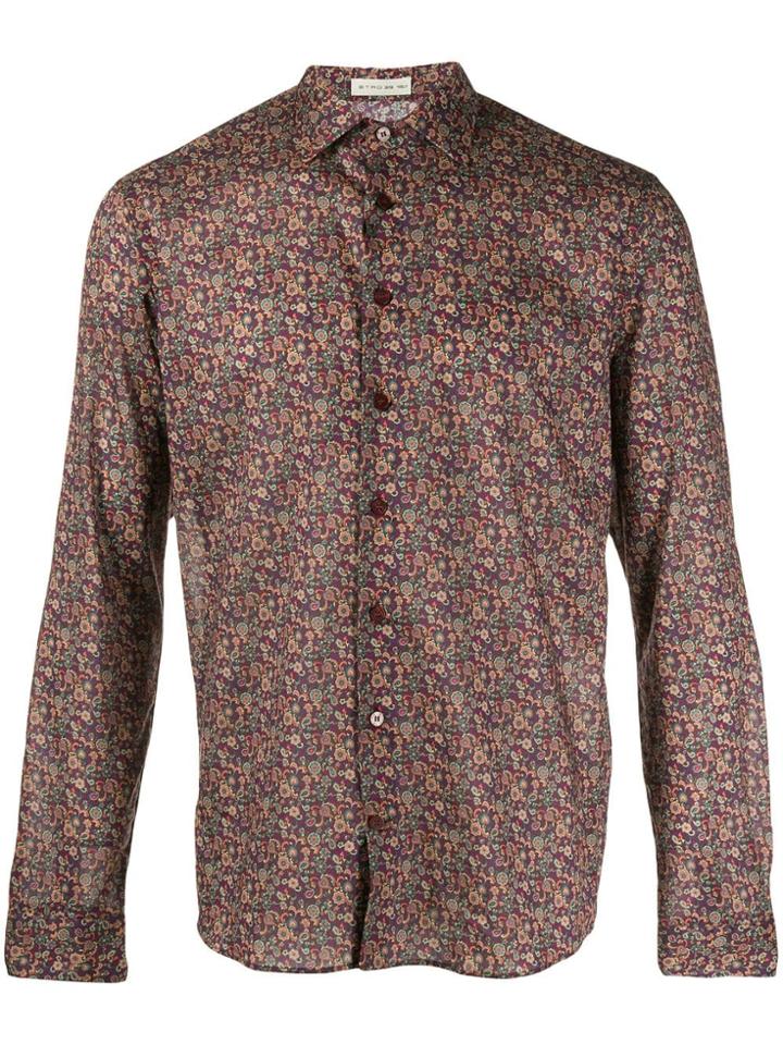 Etro Paisley Print Slim-fit Shirt - Purple