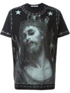 Givenchy Christ Print T-shirt, Men's, Size: S, Black, Cotton