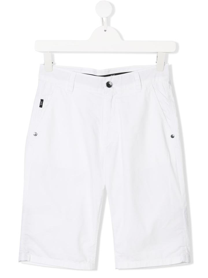 Boss Kids Teen Chino Shorts - White