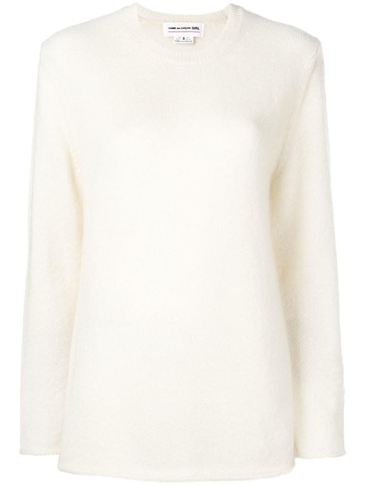 Comme Des Garçons Girl Fine Knit Jumper - White