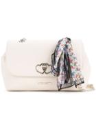 Scarf Detail Shoulder Bag - Women - Pvc - One Size, Nude/neutrals, Pvc, Love Moschino
