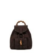 Gucci Pre-owned Mini Bamboo Line Backpack - Brown