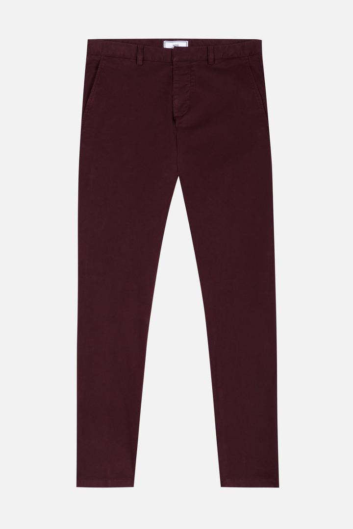 Ami Alexandre Mattiussi Chino Trousers, Men's, Size: Xl, Red, Cotton