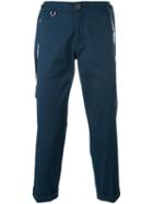 Christian Pellizzari Cropped Trousers, Men's, Size: 50, Blue, Cotton/spandex/elastane/viscose