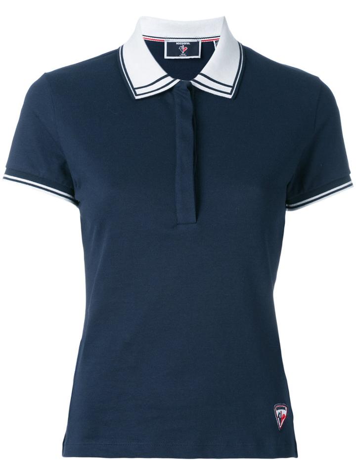 Rossignol Sandrine Polo Shirt, Women's, Size: 38, Blue, Cotton/spandex/elastane