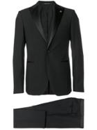 Tagliatore Two-piece Smocking Suit - Black