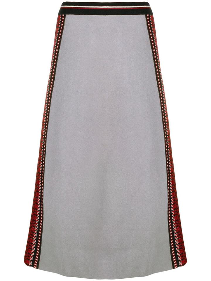 Temperley London A-line Midi Skirt - Grey