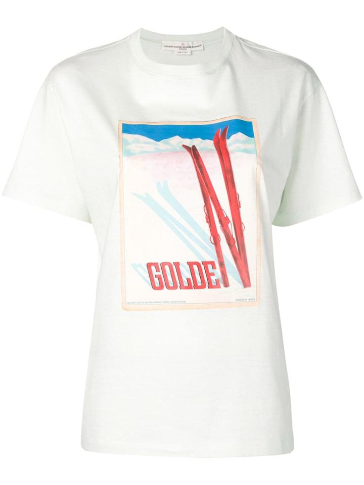 Golden Goose Deluxe Brand Skii Logo T-shirt - Green