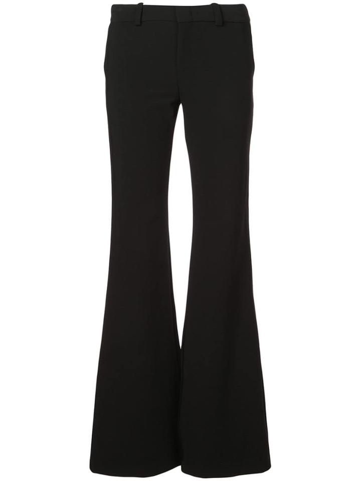 Alexis Flared Mid-rise Trousers - Black