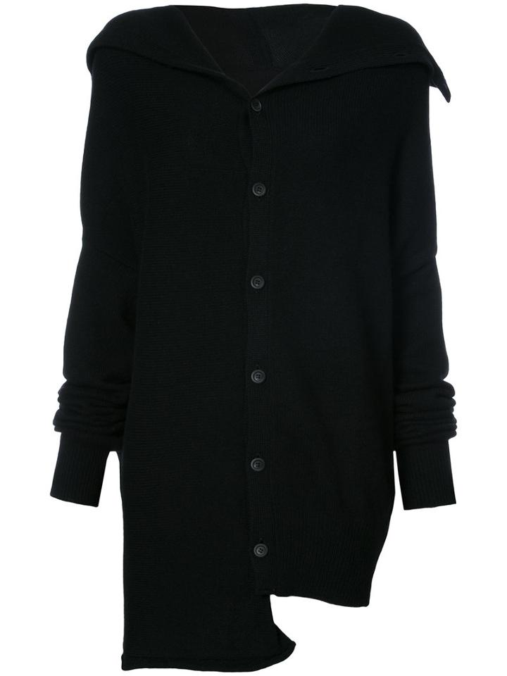Y's - Classic Knitted Cardigan - Women - Wool - 2, Black, Wool