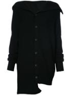 Y's - Classic Knitted Cardigan - Women - Wool - 2, Black, Wool