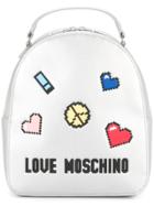 Love Moschino Patch-appliqué Metallic Backpack