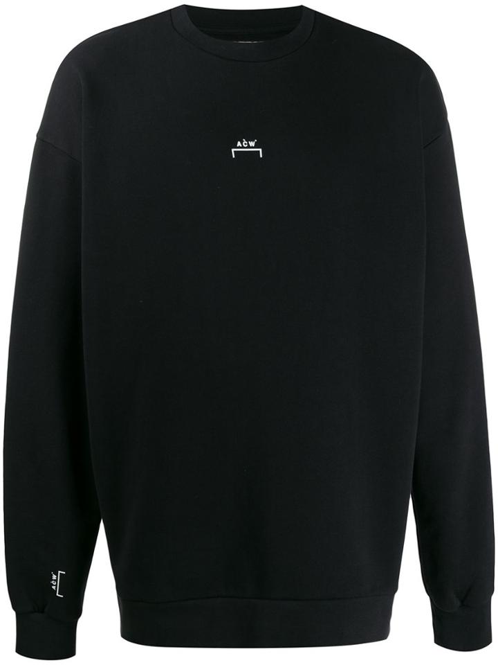 A-cold-wall* Logo Print Oversized Sweatshirt - Black