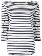 Chinti And Parker - Ladybird Striped Top - Women - Organic Cotton - Xs, Blue, Organic Cotton