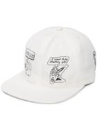 Brain Dead Embroidered Illustration Baseball Cap - White