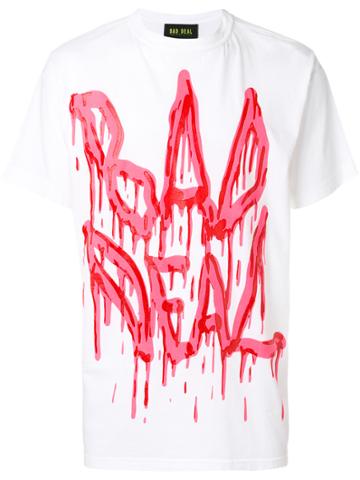 Bad Deal Dripping Paint T-shirt - White