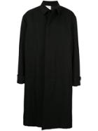 Jil Sander Single-breasted Overcoat - Black