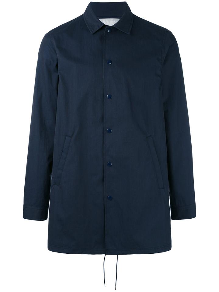 Ganryu Comme Des Garcons - Peachskin Coat - Men - Cotton/nylon/polyester - S, Blue, Cotton/nylon/polyester