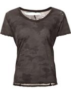 Unravel Camouflage Print T-shirt