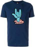 Diesel Cactus Print T-shirt - Blue