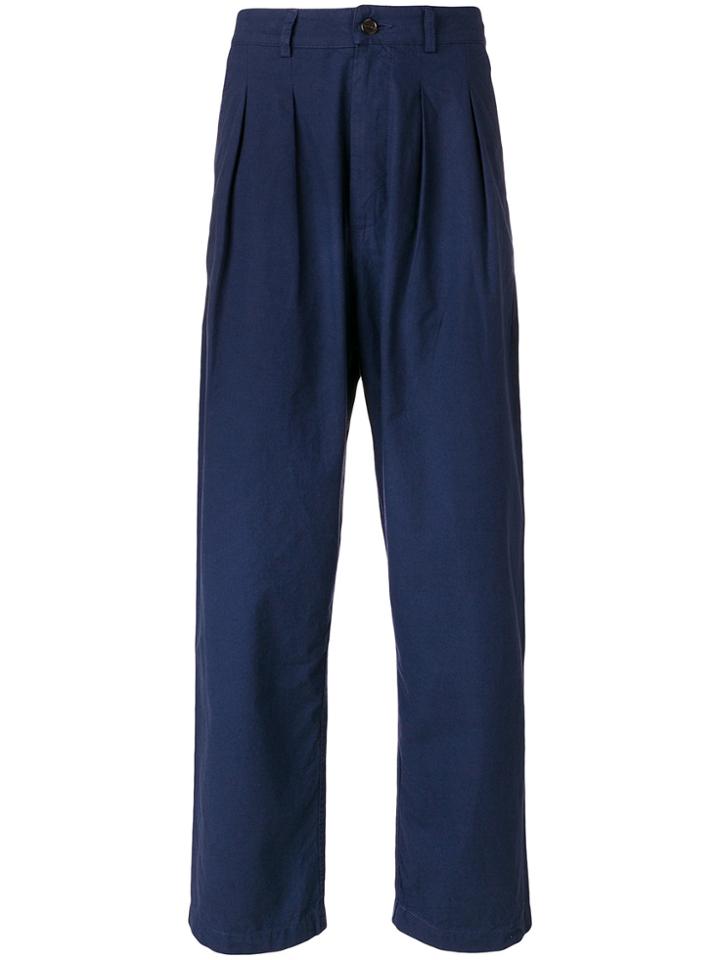 Universal Works Classic Straight-leg Trousers - Blue