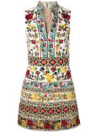 Alice+olivia Floral Embroidered Dress - Multicolour