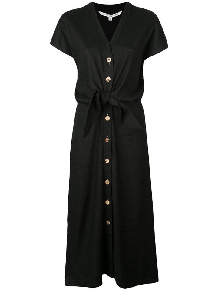 Veronica Beard Knot Detail Shirt Dress - Black
