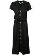Veronica Beard Knot Detail Shirt Dress - Black