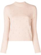 Red Valentino Embellished Knit Sweater - Nude & Neutrals