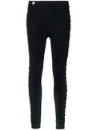 Philipp Plein - Tower Line Leggings - Women - Polyamide/spandex/elastane - L, Black, Polyamide/spandex/elastane