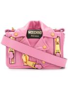 Moschino Biker Mini Bag - Pink & Purple