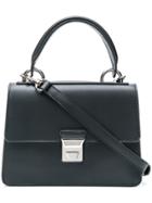 Lancaster Push Lock Tote - Black