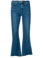 Mih Jeans Distressed Detail Flared Jeans - Blue