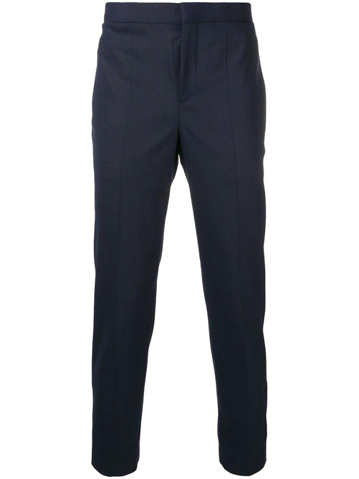 Neil Barrett Side Stripe Tailored Trousers - Blue