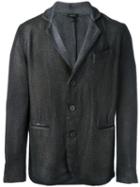 Avant Toi Three Button Blazer, Men's, Size: Large, Grey, Virgin Wool/cotton/polyamide