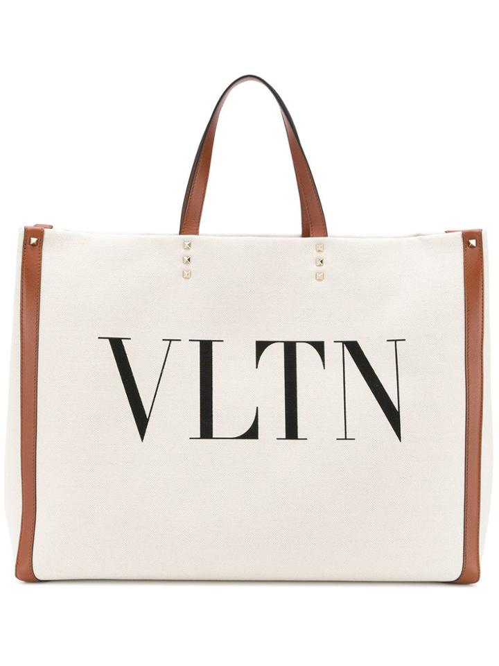 Valentino Valentino Garavani Vltn Shopping Bag - Neutrals