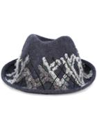 Le Chapeau 'x' Fedora Hat, Women's, Size: 57, Blue, Merino/wool/acrylic