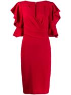 Talbot Runhof Tondril Dress - Red