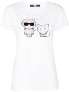 Karl Lagerfeld Space Karl & Choupette T-shirt - White