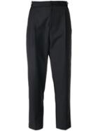 Just Cavalli Cropped Tailored Trousers - Black