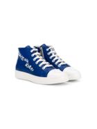 Young Versace Teen Hi-top Sneakers - Blue