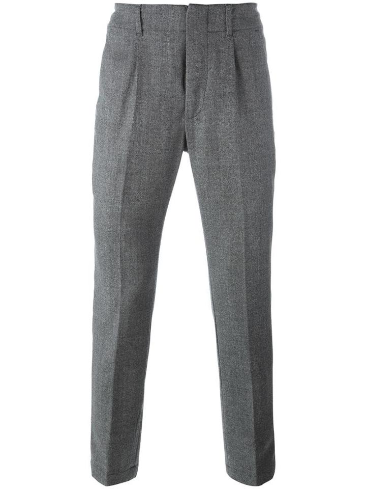 Dondup 'bunkerin' Trousers, Men's, Size: 32, Virgin Wool/spandex/elastane/cotton