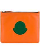 Moncler Logo Patch Clutch Bag - Yellow & Orange
