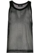 Dsquared2 Perforated Mesh Tank Top - Black