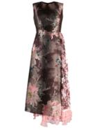 Antonio Marras Floral Patchwork Dress - Brown