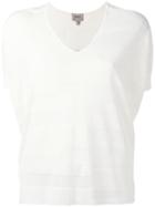 Armani Collezioni - Stylised Knitted Top - Women - Cotton/viscose - S, Women's, White, Cotton/viscose